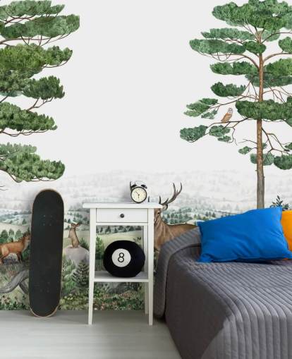 woodland animals wallpaper