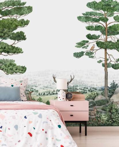 woodland animals wallpaper