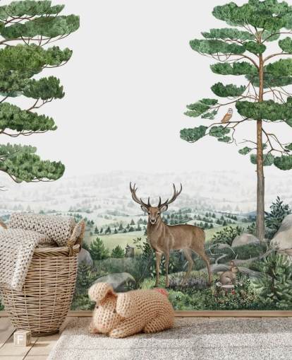 woodland animals wallpaper