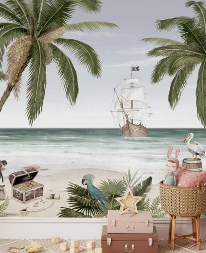 papel de parede de ilha tropical