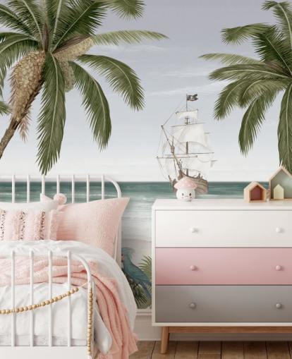 papel de parede de ilha tropical