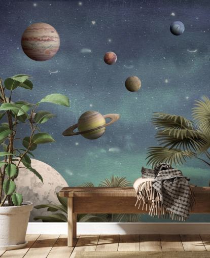 papéis de parede de planetas acima da selva