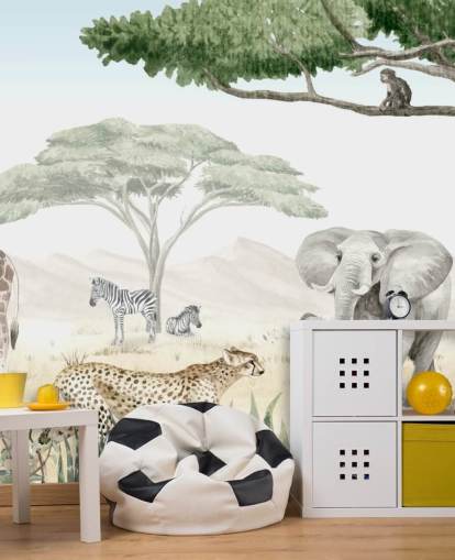 woodland animal wallpaper