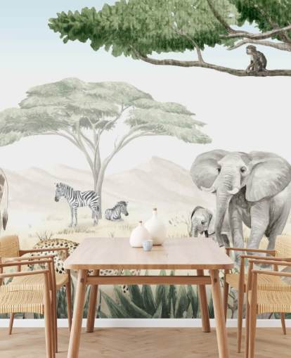 woodland animal wallpaper