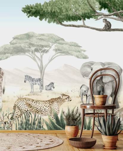 woodland animal wallpaper