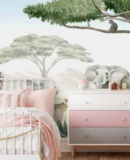 woodland animal wallpaper