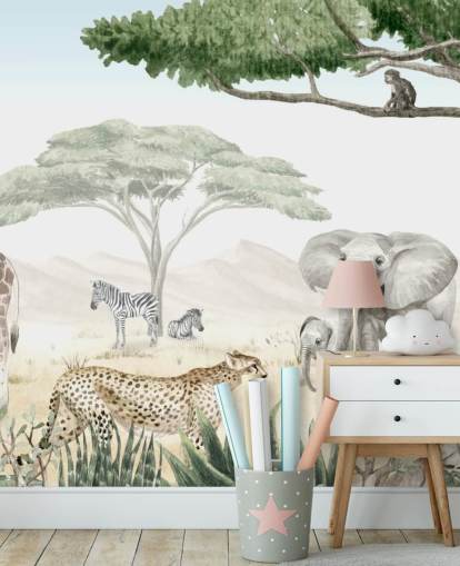 woodland animal wallpaper