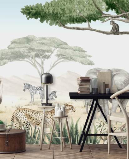 woodland animal wallpaper