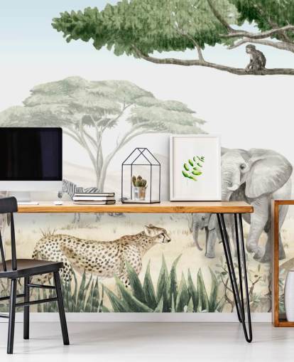 woodland animal wallpaper