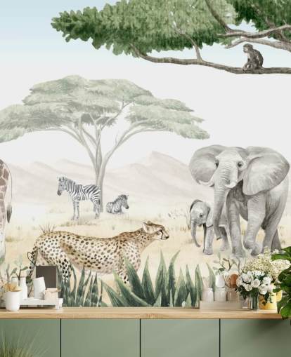 woodland animal wallpaper