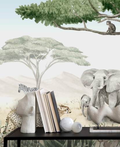 woodland animal wallpaper