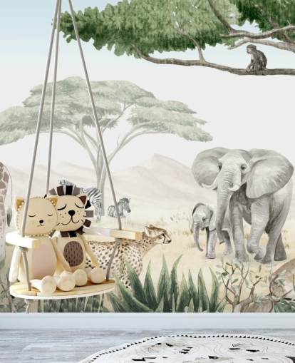 woodland animal wallpaper