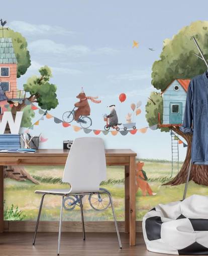 papel pintado de animales de vivero y casas papel pintado de animales de vivero y casas