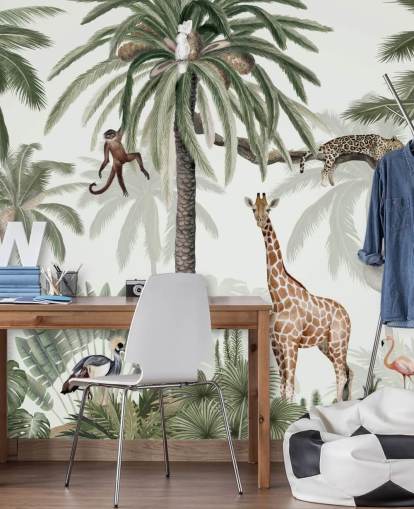 papel de parede de animais de safári papel de parede de animais de safári