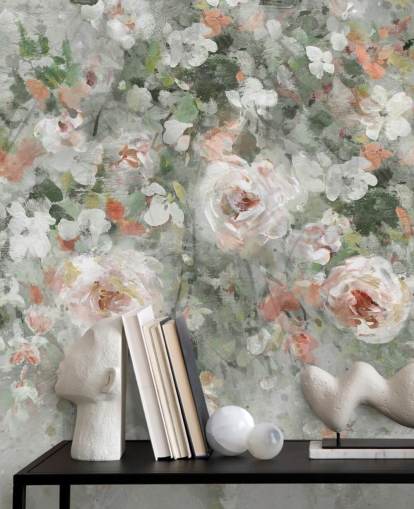 pastel lyserøde blomster tapet pastel lyserøde blomster tapet