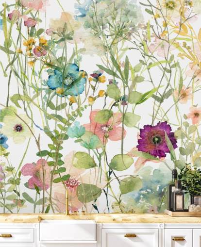 colorful floral wallpaper