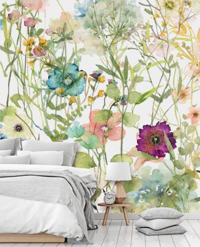 färgglada blommor tapeter