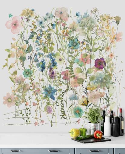 temmelig blomstret farverige tapet