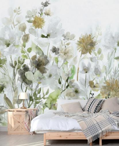 sage green and gray flowers wallpaper sage green and gray flowers wallpaper