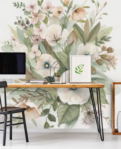 dusty pink and sage green pastel floral wallpaper dusty pink and sage green pastel floral wallpaper