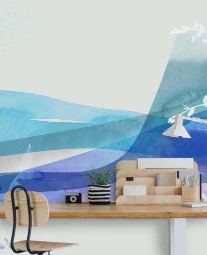 fond d'écran paysage abstrait bleu fond d'écran paysage abstrait bleu