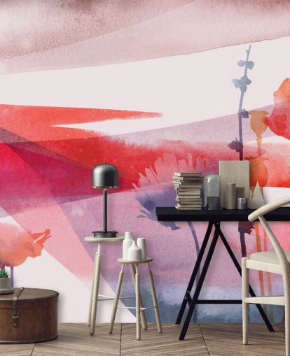 red and purple floral watercolour wallpaper red and purple floral watercolour wallpaper