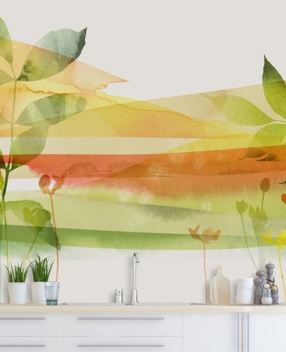 papel de parede da natureza laranja e verde papel de parede da natureza laranja e verde