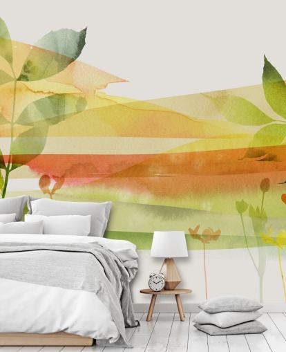 papel de parede da natureza laranja e verde papel de parede da natureza laranja e verde