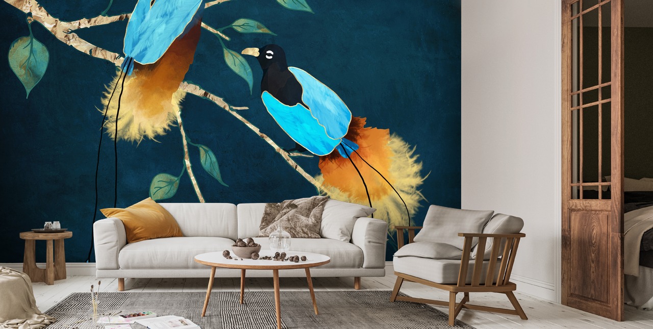 Bird of Paradise I Wall Mural | Wallsauce UK