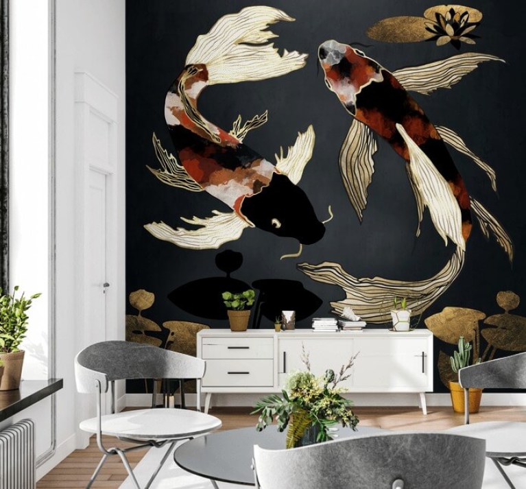 Koi Fish Wallpaper - Limited Abode-omiya.com.vn