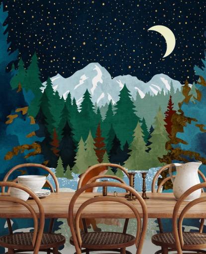 Forest Fox Sat Looking Up At the Night Sky Forest Fox Sat Looking Up At the Night Sky