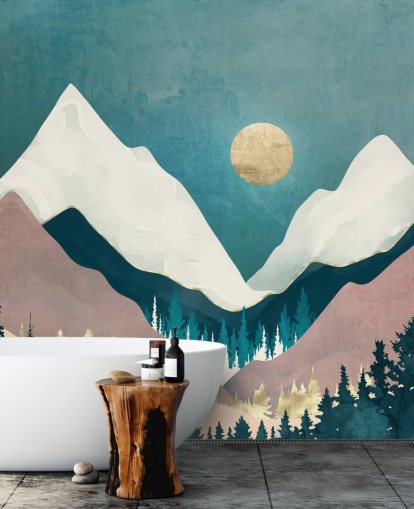 Decorazione murale con vista invernale di SpaceFrog Designs