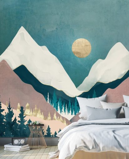 Decorazione murale con vista invernale di SpaceFrog Designs