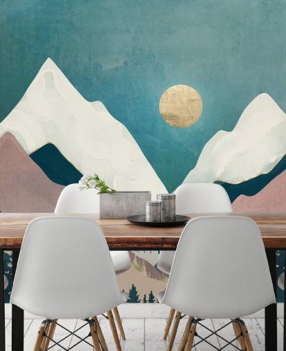 Decorazione murale con vista invernale di SpaceFrog Designs