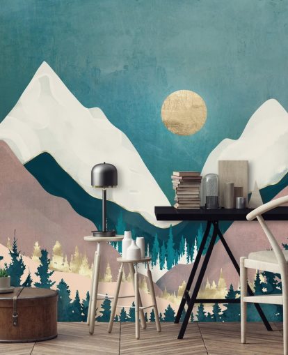 Winter Vista Wall Mural by SpaceFrog Designs