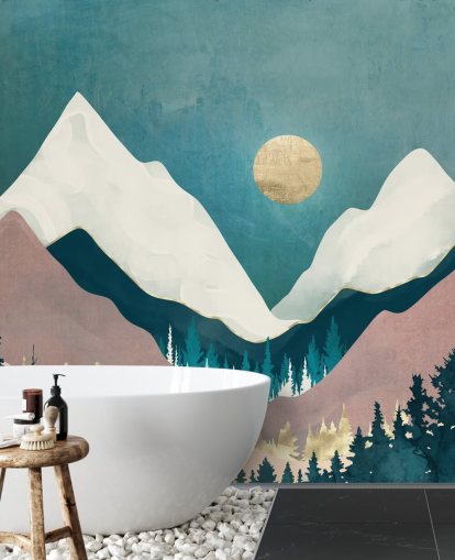 Winter Vista Wall Mural by SpaceFrog Designs