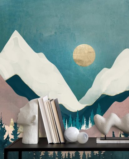 Decorazione murale con vista invernale di SpaceFrog Designs