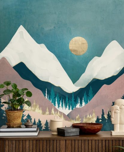 Winter Vista Wall Mural by SpaceFrog Designs