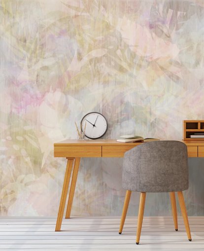 Beige and purple watercolor design with purple and green faded trees Beige and purple watercolor design with purple and green faded trees