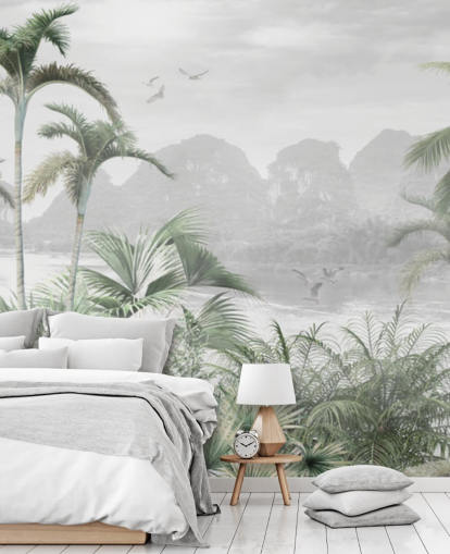 papier peint mural de la jungle verte appelé Jungle Paradise à Wallsauce pour les chambres, les salons et les couloirs papier peint mural de la jungle verte appelé Jungle Paradise à Wallsauce pour les chambres, les salons et les couloirs