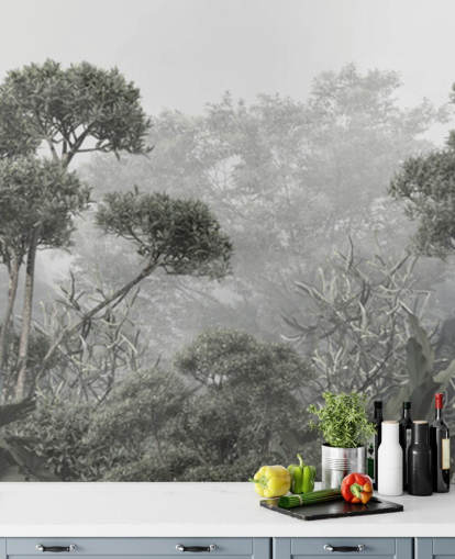 Muted green jungle trees wallpaper Muted green jungle trees wallpaper