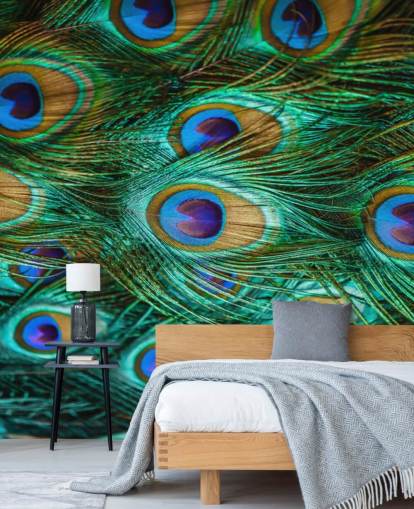 Estampado de ojos de pavo real