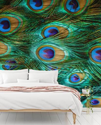 Estampado de ojos de pavo real