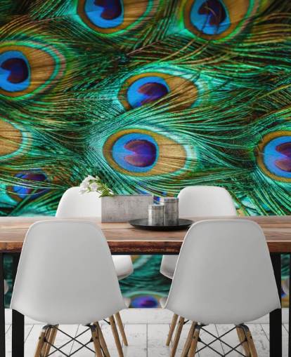 Estampado de ojos de pavo real