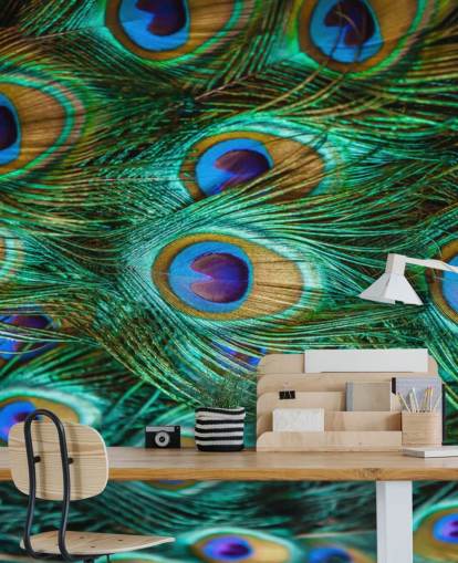 Estampado de ojos de pavo real