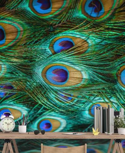 Estampado de ojos de pavo real