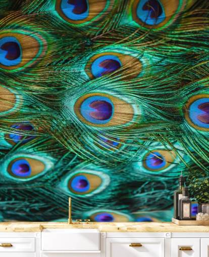 Impressão de olhos de pavão Impressão de olhos de pavão
