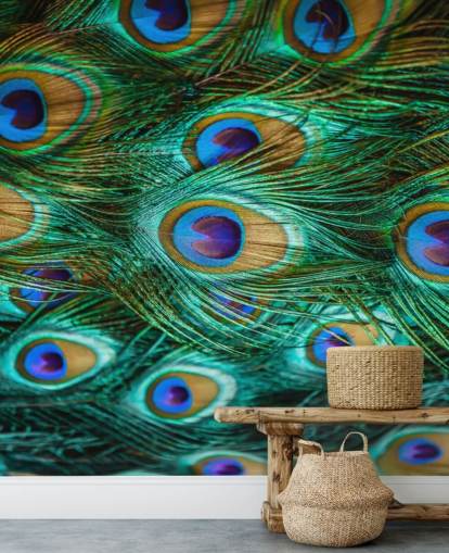 Estampado de ojos de pavo real