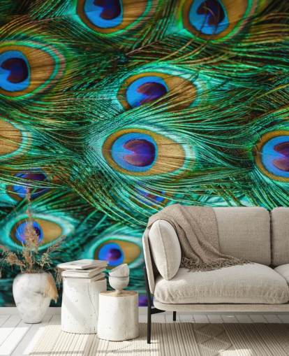 Estampado de ojos de pavo real