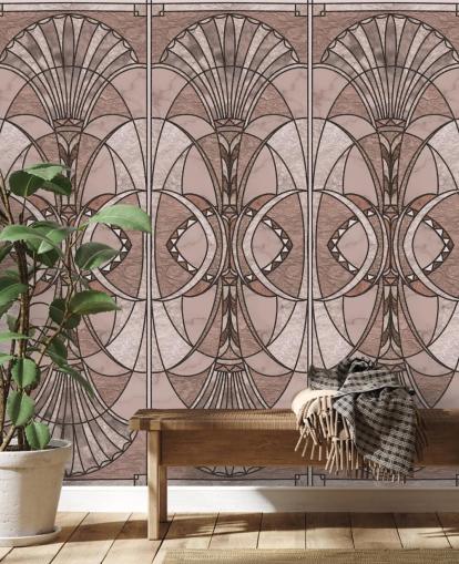 Blush pink art deco wallpaper Blush pink art deco wallpaper